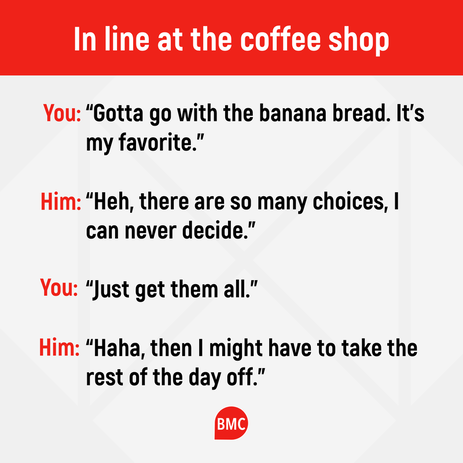 How To Start A Conversation at a coffee shop